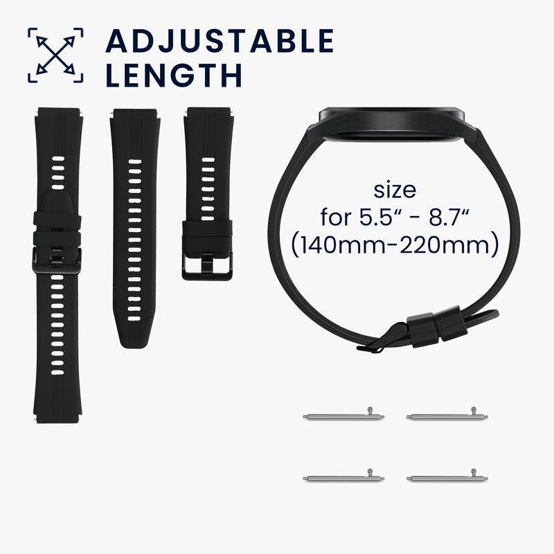 kwmobile Uhrenarmband für HONOR Watch GS 3 Armband Fitnesstracker Band Set Ersatzarmband Smartwatch