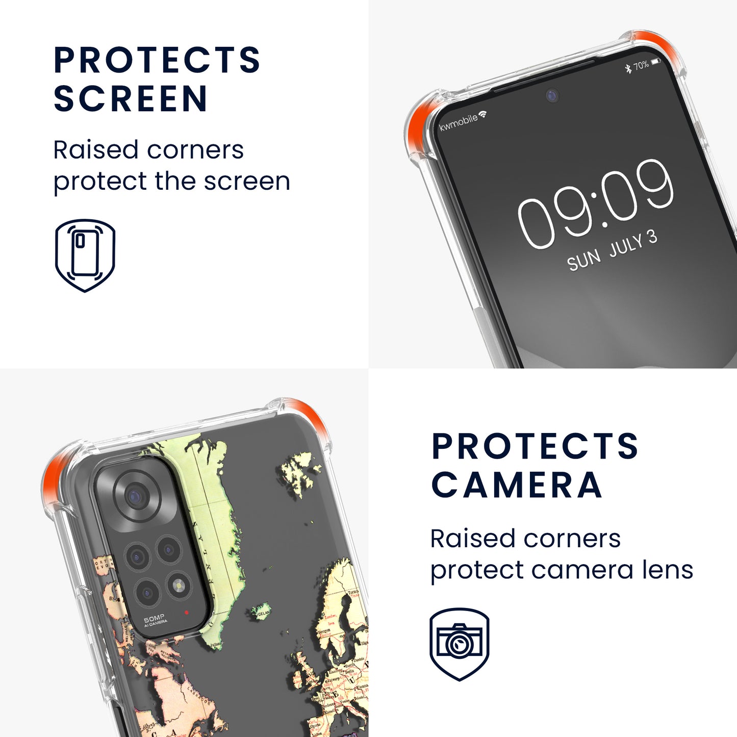 kwmobile Necklace Case kompatibel mit Xiaomi Redmi Note 11 / Note 11S Hülle