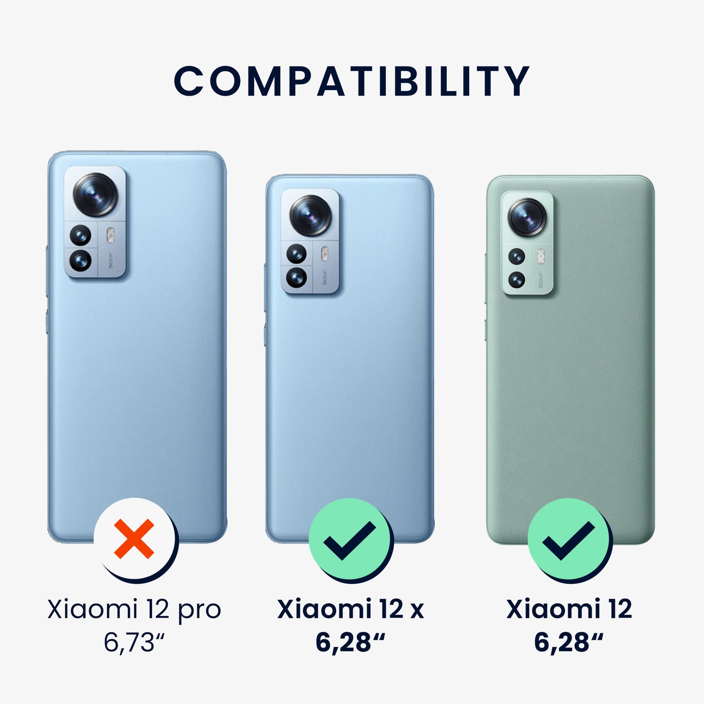 kwmobile Necklace Case kompatibel mit Xiaomi 12 / 12X Hülle Silikon Cover mit Handykette Transparent Kirschblütenblätter