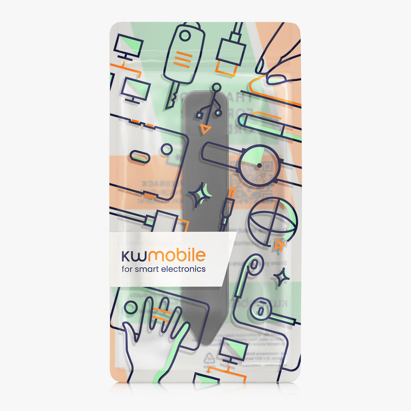 kwmobile Tablet Pen Hülle kompatibel mit Apple Pencil - Universalhalterung für digitale Stifte - selbstklebend aus Kunstleder