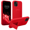 kwmobile Handyhülle für Apple iPhone 13 mit Fingerhalter und Stand Schutzhülle Cover