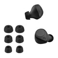 kwmobile 6x Polster kompatibel mit Jabra Elite 7 Pro / Elite 7 Active - 3 Größen - Silikon Ohrstöpsel In-Ear Kopfhörer Schwarz  