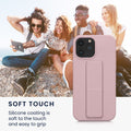 kwmobile Handyhülle für Apple iPhone 13 Pro Max Hülle mit Fingerhalter und Stand Schutzhülle Cover