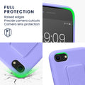 kwmobile Handyhülle für Apple iPhone SE (2022) / SE (2020) / 8 / 7 Hülle mit Fingerhalter und Stand Schutzhülle Cover