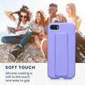 kwmobile Handyhülle für Apple iPhone SE (2022) / SE (2020) / 8 / 7 Hülle mit Fingerhalter und Stand Schutzhülle Cover