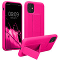 kwmobile Handyhülle für Apple iPhone 11 mit Fingerhalter und Stand Schutzhülle Cover