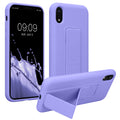 kwmobile Handyhülle für Apple iPhone XR Hülle mit Fingerhalter und Stand Schutzhülle Cover