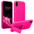 kwmobile Handyhülle für Apple iPhone XR Hülle mit Fingerhalter und Stand Schutzhülle Cover