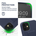 kwmobile Handyhülle für Apple iPhone 12 mini Hülle mit Fingerhalter und Stand Schutzhülle Cover