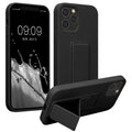 kwmobile Handyhülle für Apple iPhone 12 / iPhone 12 Pro mit Fingerhalter und Stand Schutzhülle Cover