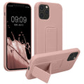 kwmobile Handyhülle für Apple iPhone 12 / iPhone 12 Pro mit Fingerhalter und Stand Schutzhülle Cover