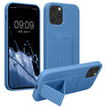 kwmobile Handyhülle für Apple iPhone 12 / iPhone 12 Pro mit Fingerhalter und Stand Schutzhülle Cover