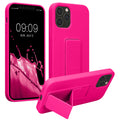 kwmobile Handyhülle für Apple iPhone 12 / iPhone 12 Pro mit Fingerhalter und Stand Schutzhülle Cover
