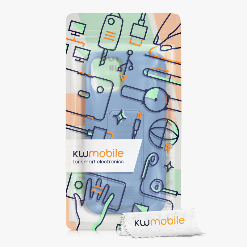 kwmobile Handyhülle für Apple iPhone 12 / iPhone 12 Pro mit Fingerhalter und Stand Schutzhülle Cover