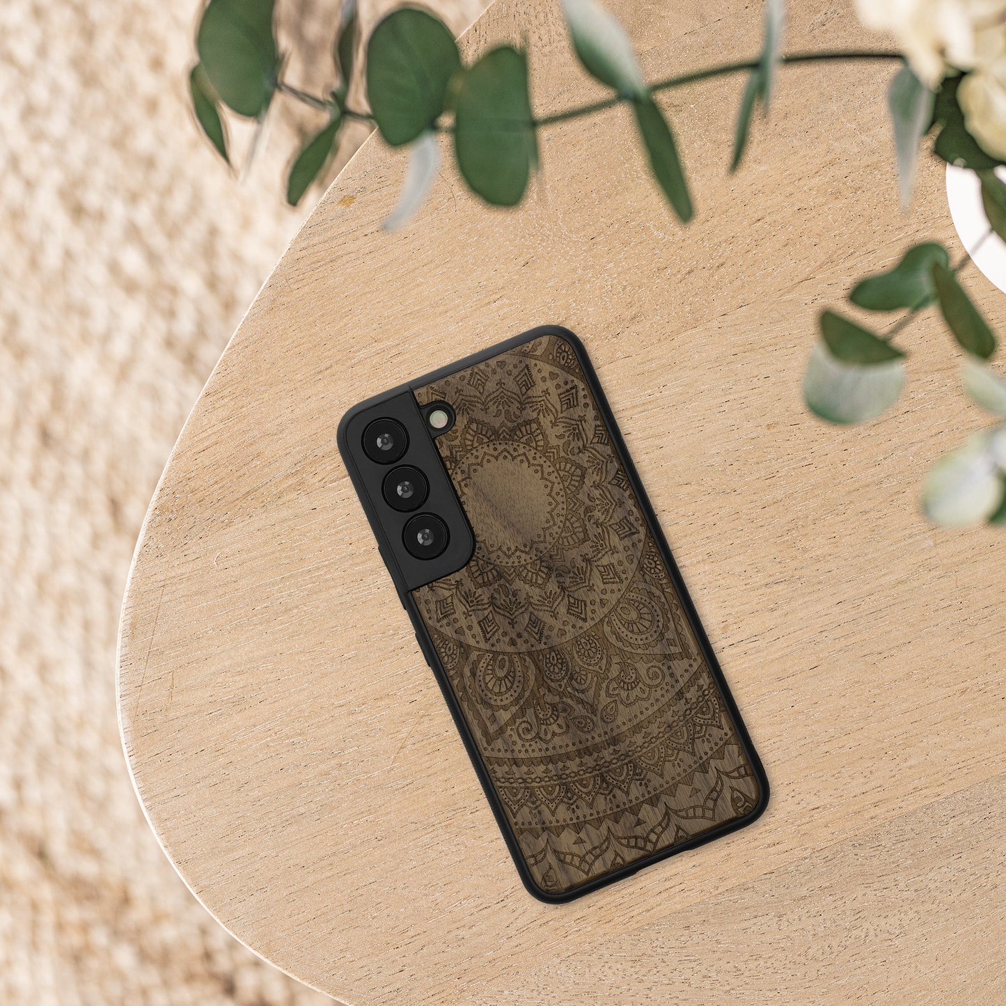 kwmobile Hülle kompatibel mit Samsung Galaxy S22 Hülle - Handy Cover - TPU Handyhülle Kompass Vintage