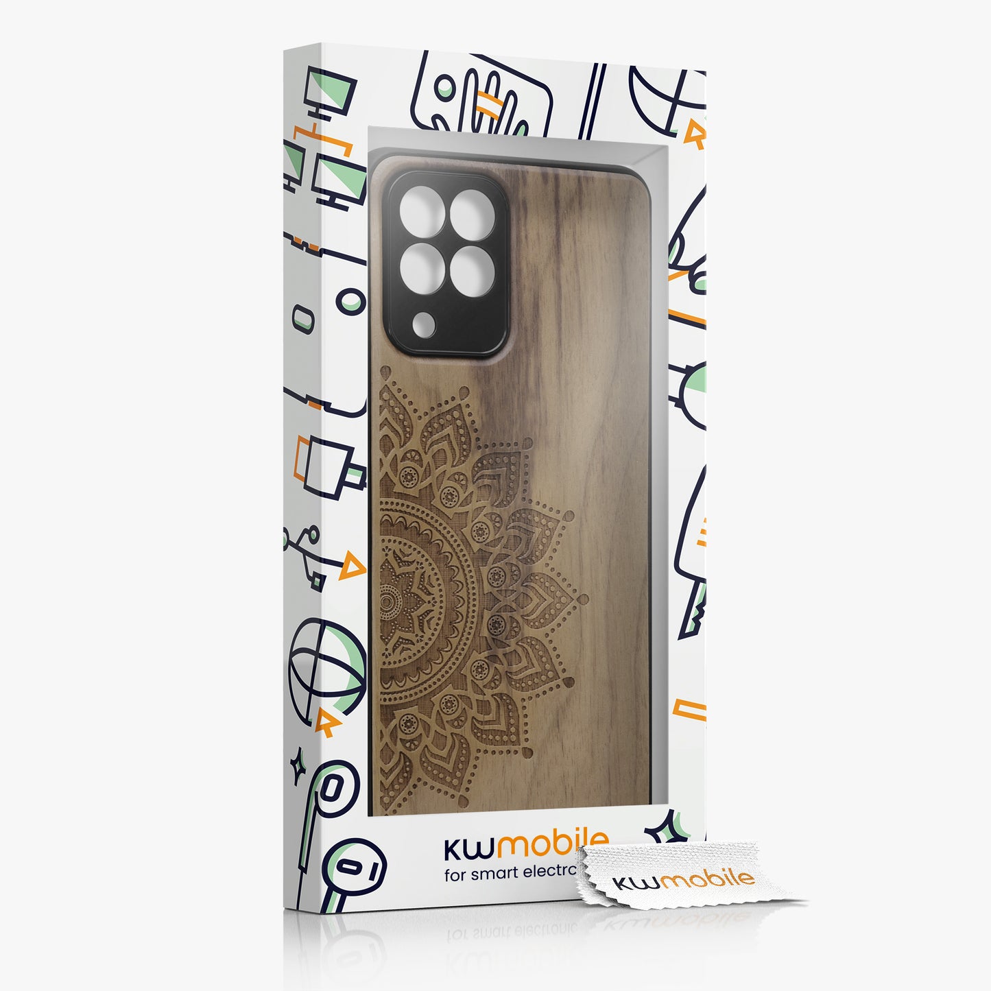 kwmobile Hülle kompatibel mit Samsung Galaxy M53 5G Handy Cover TPU Handyhülle Vintage