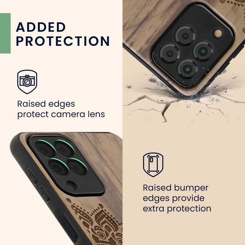 kwmobile Hülle kompatibel mit Samsung Galaxy M53 5G Handy Cover TPU Handyhülle Vintage