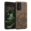 kwmobile Hülle kompatibel mit Samsung Galaxy A53 5G Hülle - Handy Cover - TPU Handyhülle Kompass Vintage