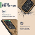 kwmobile Hülle kompatibel mit Samsung Galaxy A53 5G Hülle - Handy Cover - TPU Handyhülle Kompass Vintage
