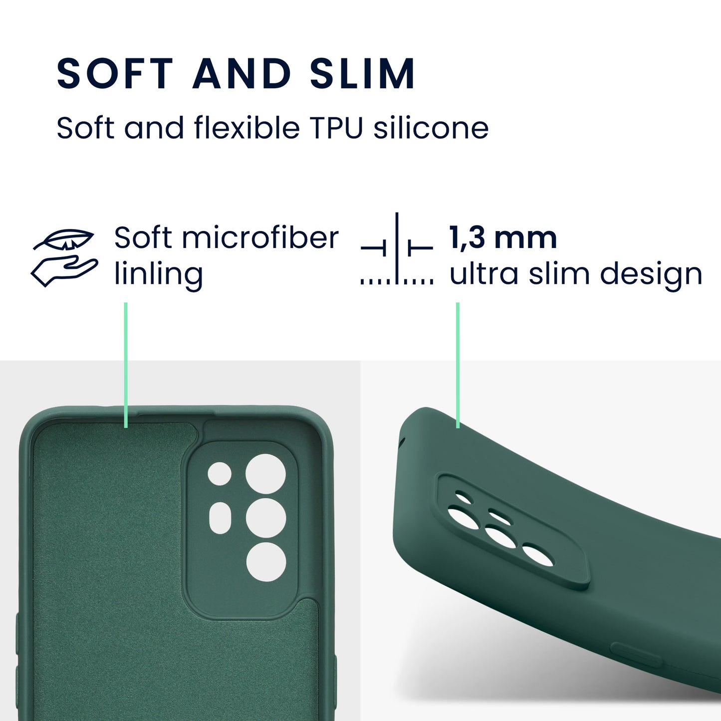 kwmobile Slim Case kompatibel mit Oppo A94 (5G) Hülle