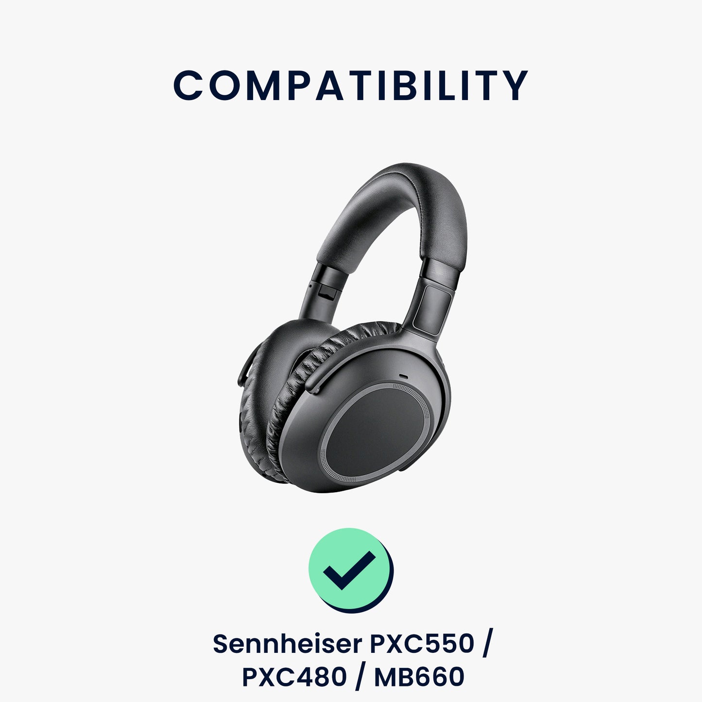 2x Ohrpolster für Sennheiser PXC550 / PXC480 / MB660