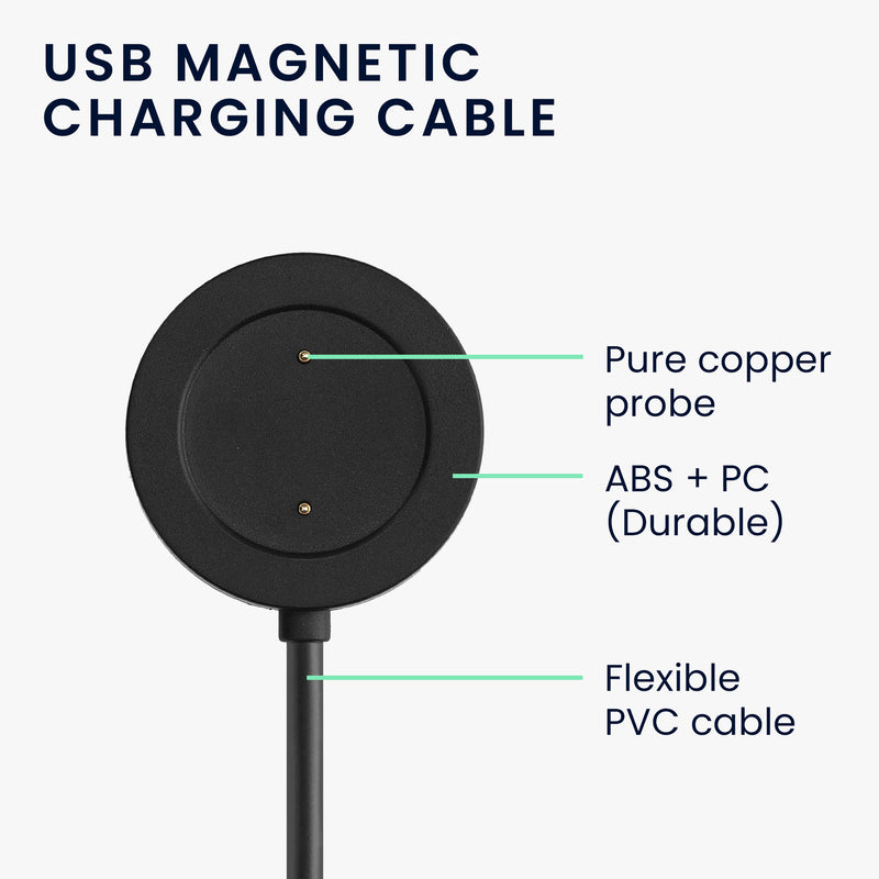 kwmobile USB Kabel Charger kompatibel mit Xiaomi Mi Watch Color Sport / S1 Active Ladekabel Smart Watch Ersatzkabel Fitnesstracker Aufladekabel