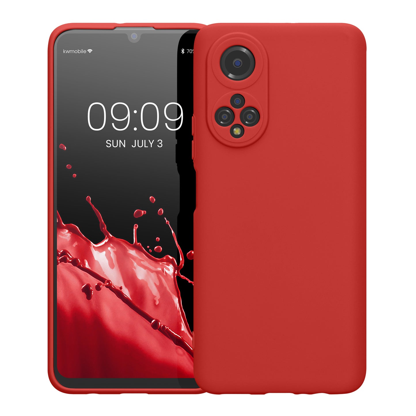 kwmobile Handyhülle für HONOR X7 Hülle - weiches Handy Silikon Case - Schutzhülle Cover