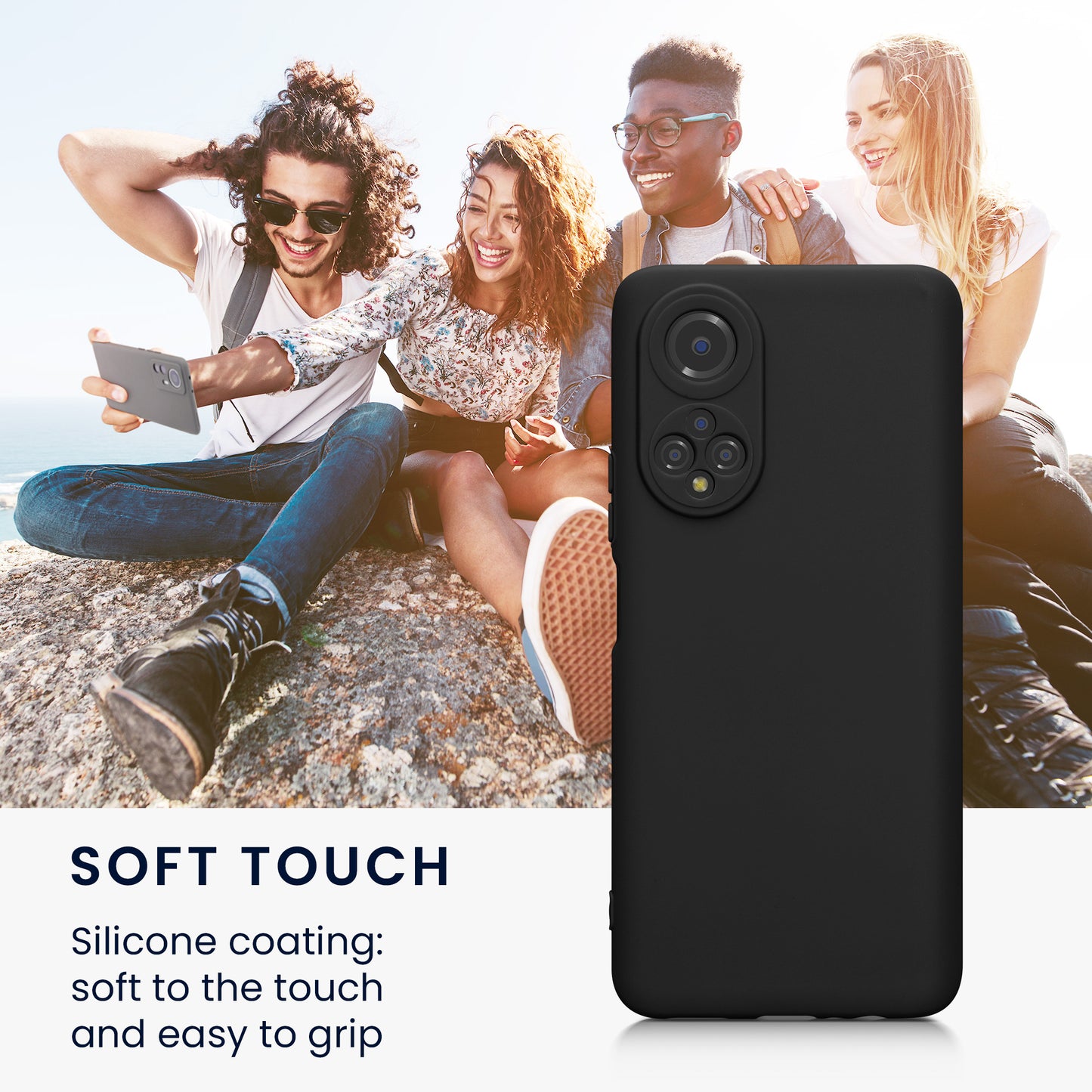 kwmobile Handyhülle für HONOR X7 Hülle - weiches Handy Silikon Case - Schutzhülle Cover