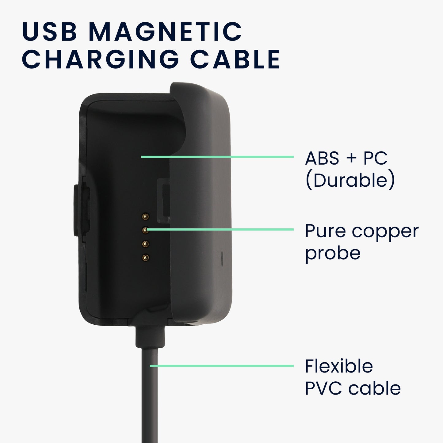 kwmobile USB Kabel Charger kompatibel mit AfterShokz Xtrainerz AS700 / OpenSwim S700 Ladekabel Smart Watch Ersatzkabel Fitnesstracker Aufladekabel