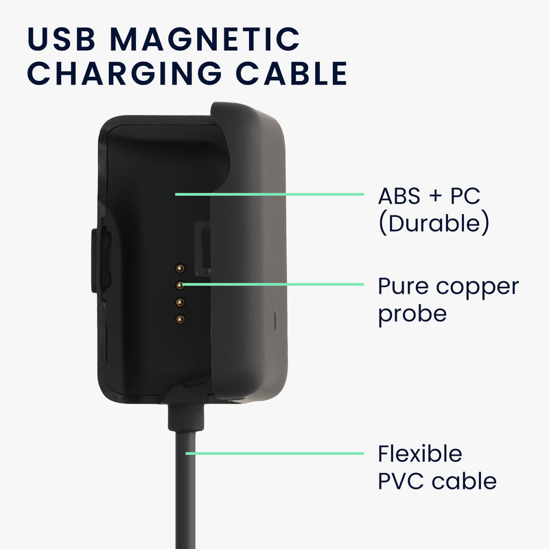 kwmobile USB Kabel Charger kompatibel mit AfterShokz Xtrainerz AS700 / OpenSwim S700 Ladekabel Smart Watch Ersatzkabel Fitnesstracker Aufladekabel