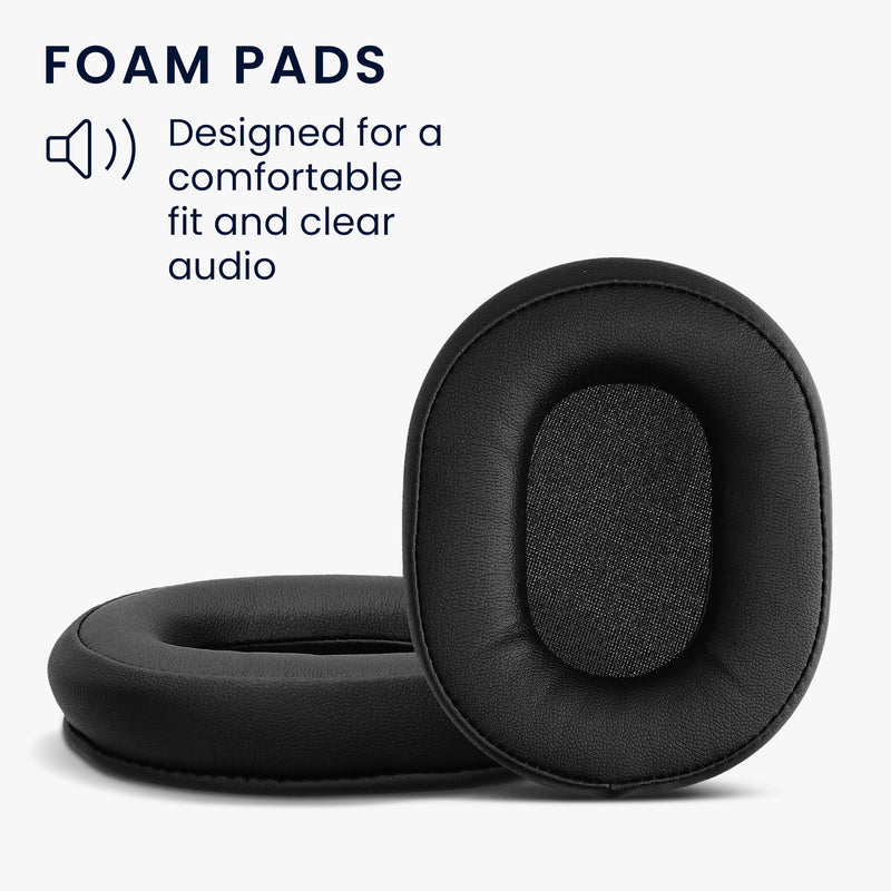kwmobile Ohr Polster für Audio Technica ATH - MSR7 M30 M40X M50X Ohrpolster Ersatz Kopfhörer Ersatzteile Kopfhörer Ersatzpolster Over Ear Headphones