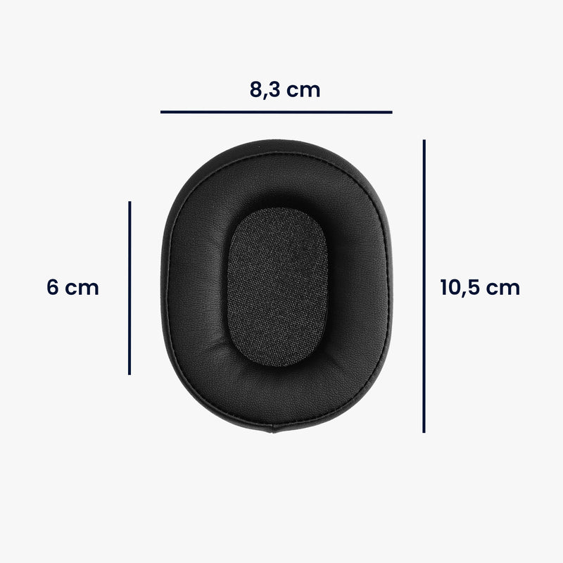 kwmobile Ohr Polster für Audio Technica ATH - MSR7 M30 M40X M50X Ohrpolster Ersatz Kopfhörer Ersatzteile Kopfhörer Ersatzpolster Over Ear Headphones