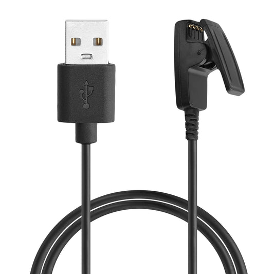 Ladekabel für Garmin Forerunner 645 / 645 Music / 230 / 235 / 30 / 35 - Schwarz - Elektronik