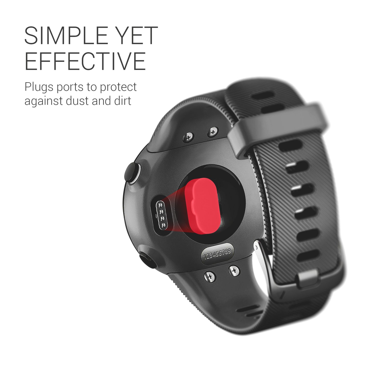 kwmobile 10x Staubschutz kompatibel mit Garmin Venu / Forerunner / Vivomove / Fenix - Staub Stecker Ladebuchse - Abdeckung