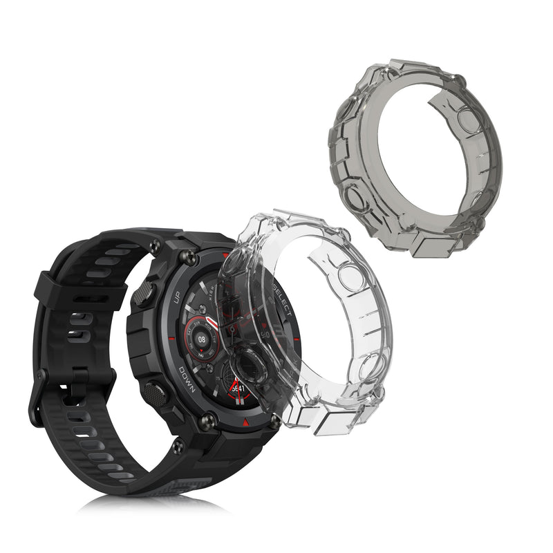 kwmobile Sport Schutzhülle kompatibel mit Huami Amazfit T-Rex / T-Rex Pro Hülle Case ohne Tracker