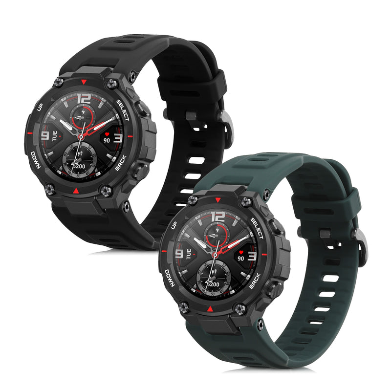 kwmobile Uhrenarmband für Huami Amazfit T-Rex / T-Rex Pro Armband Fitnesstracker Band Set Ersatzarmband Smartwatch