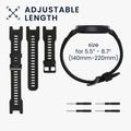 kwmobile Uhrenarmband für Huami Amazfit T-Rex / T-Rex Pro Armband Fitnesstracker Band Set Ersatzarmband Smartwatch