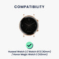 kwmobile Uhrenarmband für Huawei Watch 2 / Watch GT2 / Honor Magic Watch 2 Armband Ersatzarmband für Fitnesstracker mit Uhrenverschluss Wechselarmband Smartwatch