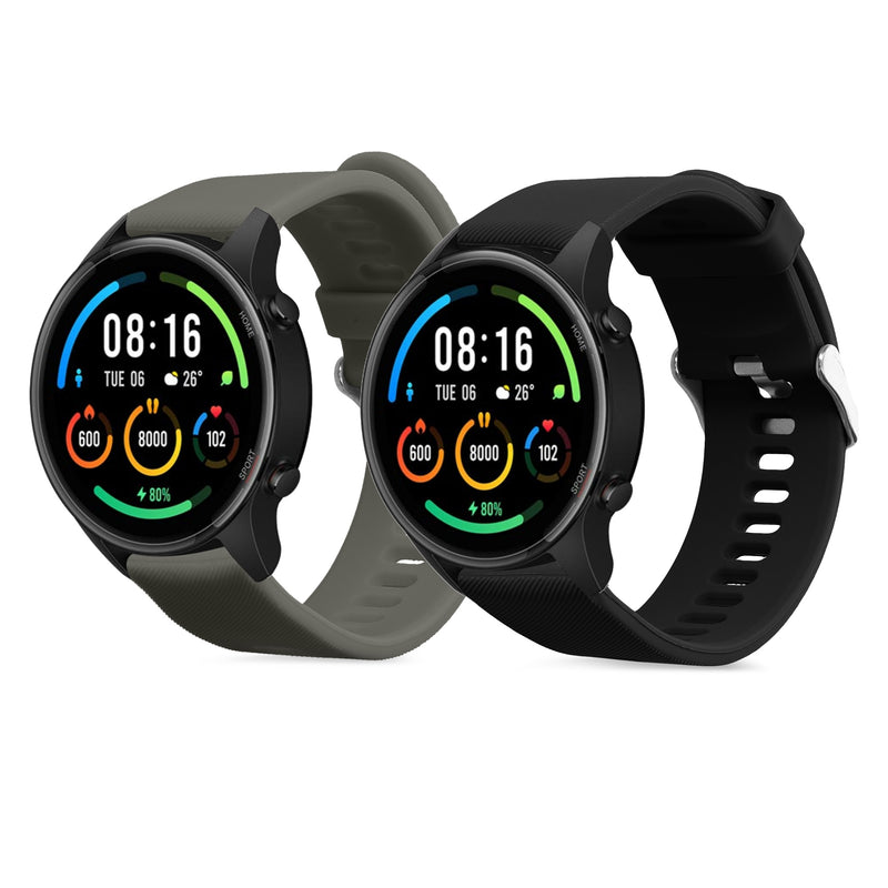 kwmobile Uhrenarmband für Xiaomi Mi Watch / Mi Watch Color Sport Armband Fitnesstracker Band Set Ersatzarmband Smartwatch
