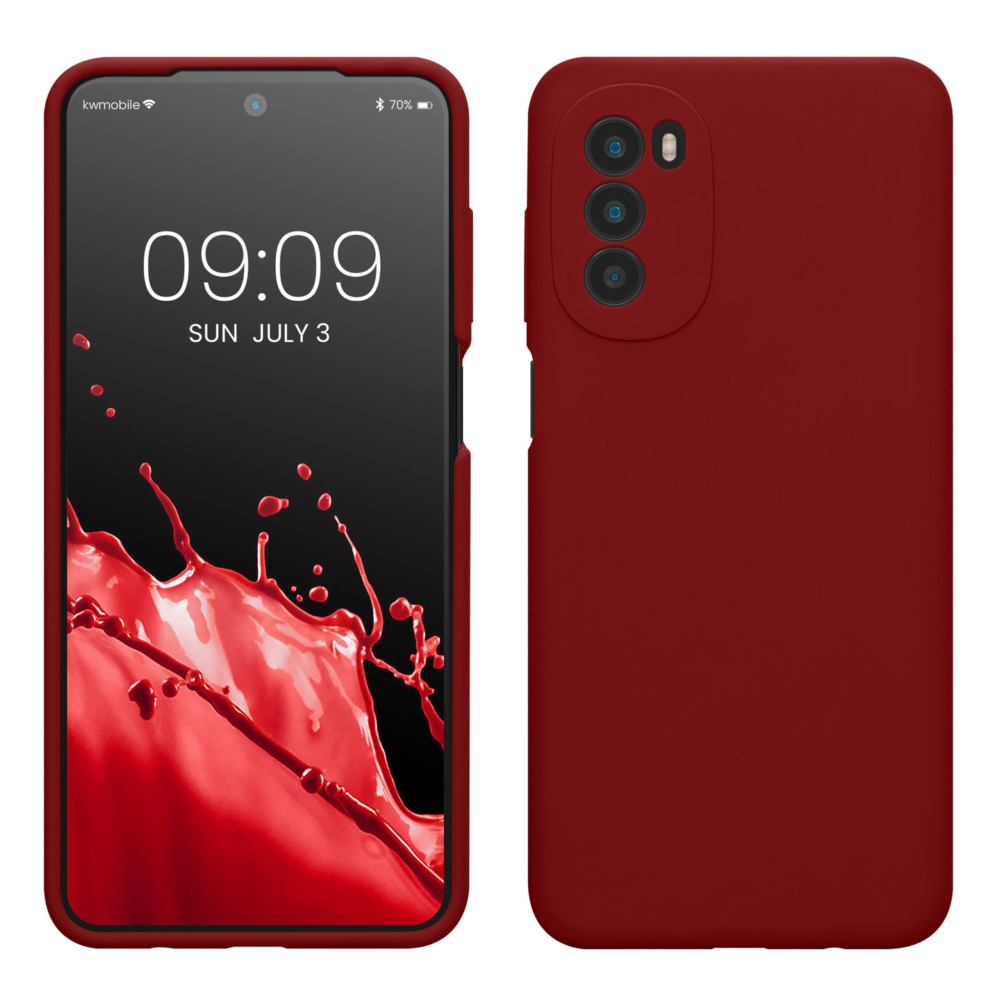 kwmobile Handyhülle für Motorola Moto G52 / Moto G82 5G Hülle - Case Silikon - Kabelloses Laden - Schutzhülle Cover