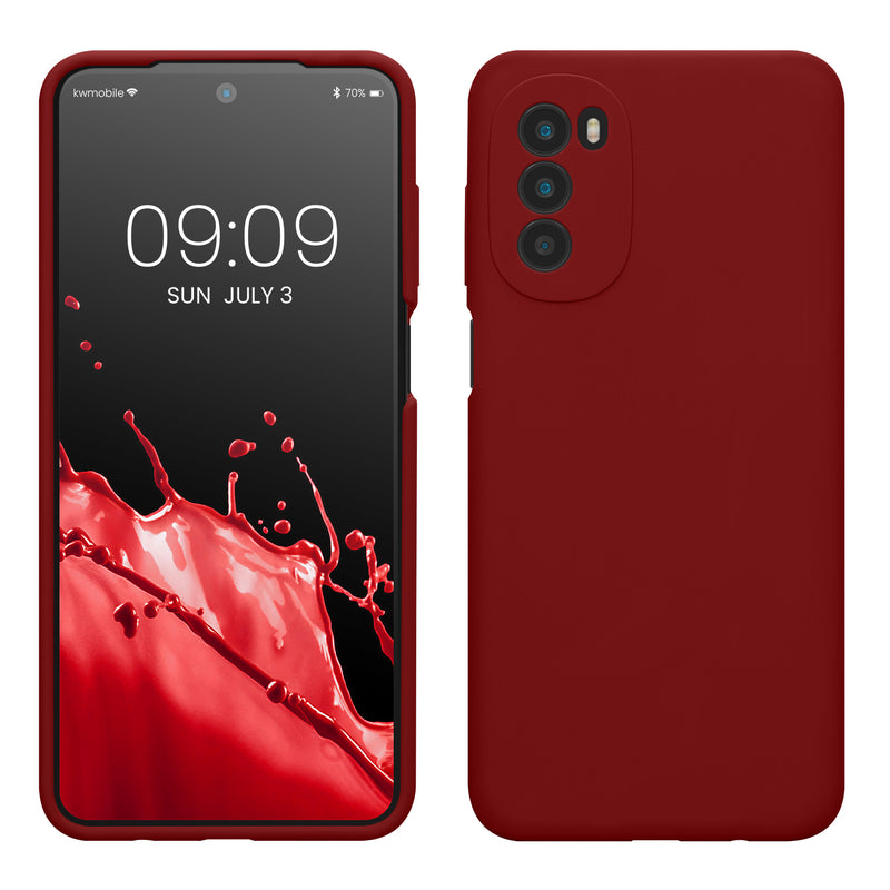 kwmobile Handyhülle für Motorola Moto G52 / Moto G82 5G Hülle - Case Silikon - Kabelloses Laden - Schutzhülle Cover