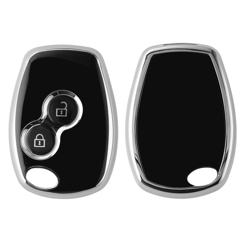 kwmobile Autoschlüssel Hülle kompatibel mit Renault Dacia 2-Tasten Autoschlüssel - Schlüsselhülle Silikon Cover