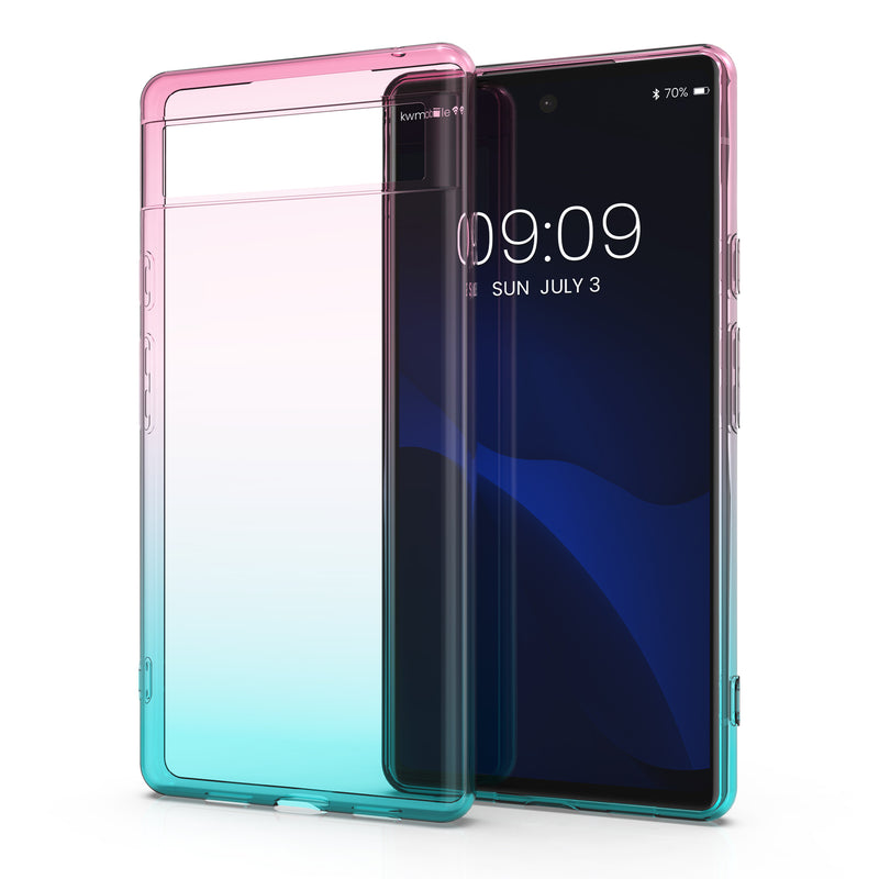 kwmobile Case kompatibel mit Google Pixel 6a - Hülle Handy - Handyhülle Transparent