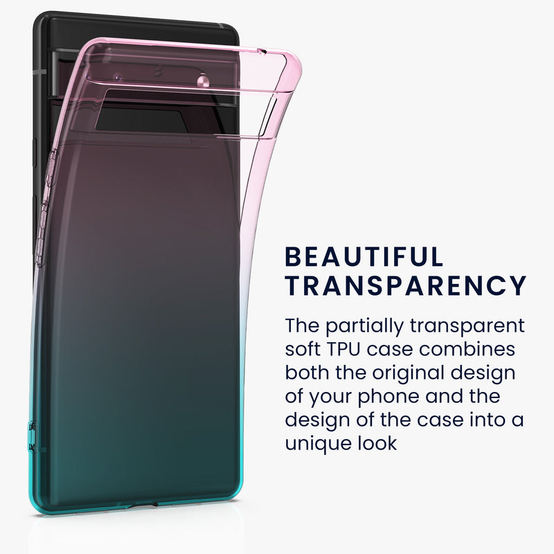 kwmobile Case kompatibel mit Google Pixel 6a - Hülle Handy - Handyhülle Transparent