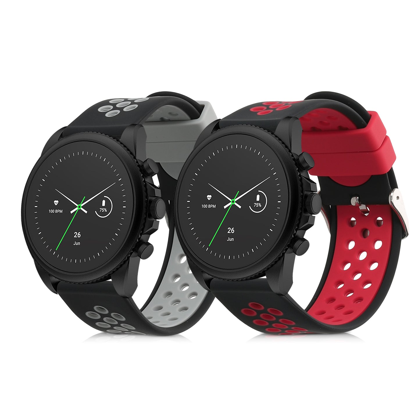 kwmobile Uhrenarmband für Fossil Gen 6 Men's Smartwatch Armband Fitnesstracker Band Set Ersatzarmband