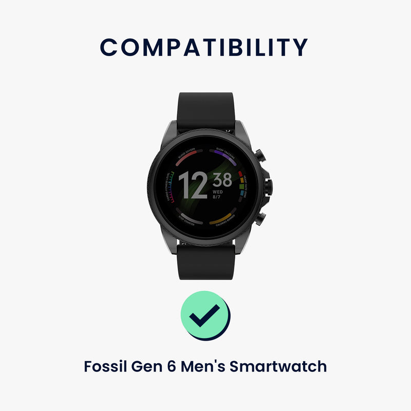 kwmobile Uhrenarmband für Fossil Gen 6 Men's Smartwatch Armband Fitnesstracker Band Set Ersatzarmband