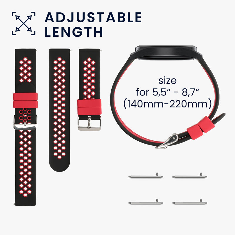 kwmobile Uhrenarmband für Fossil Gen 6 Men's Smartwatch Armband Fitnesstracker Band Set Ersatzarmband