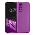 kwmobile Handyhülle für Xiaomi Redmi Note 11 / Note 11S Hülle - weiche Silikon Case metallisch schimmernd - Schutzhülle Cover