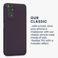 kwmobile Handyhülle für Xiaomi Redmi Note 11 / Note 11S Hülle - weiche Silikon Case metallisch schimmernd - Schutzhülle Cover