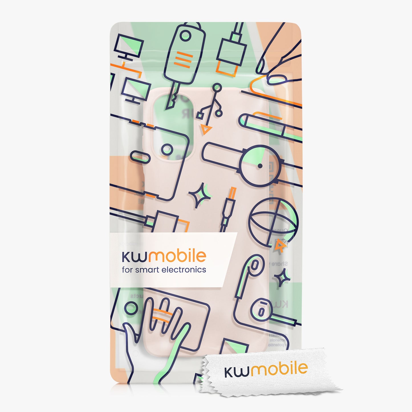 kwmobile Handyhülle für Motorola Moto E32 Hülle - Kabelloses Laden - Schutzhülle Cover